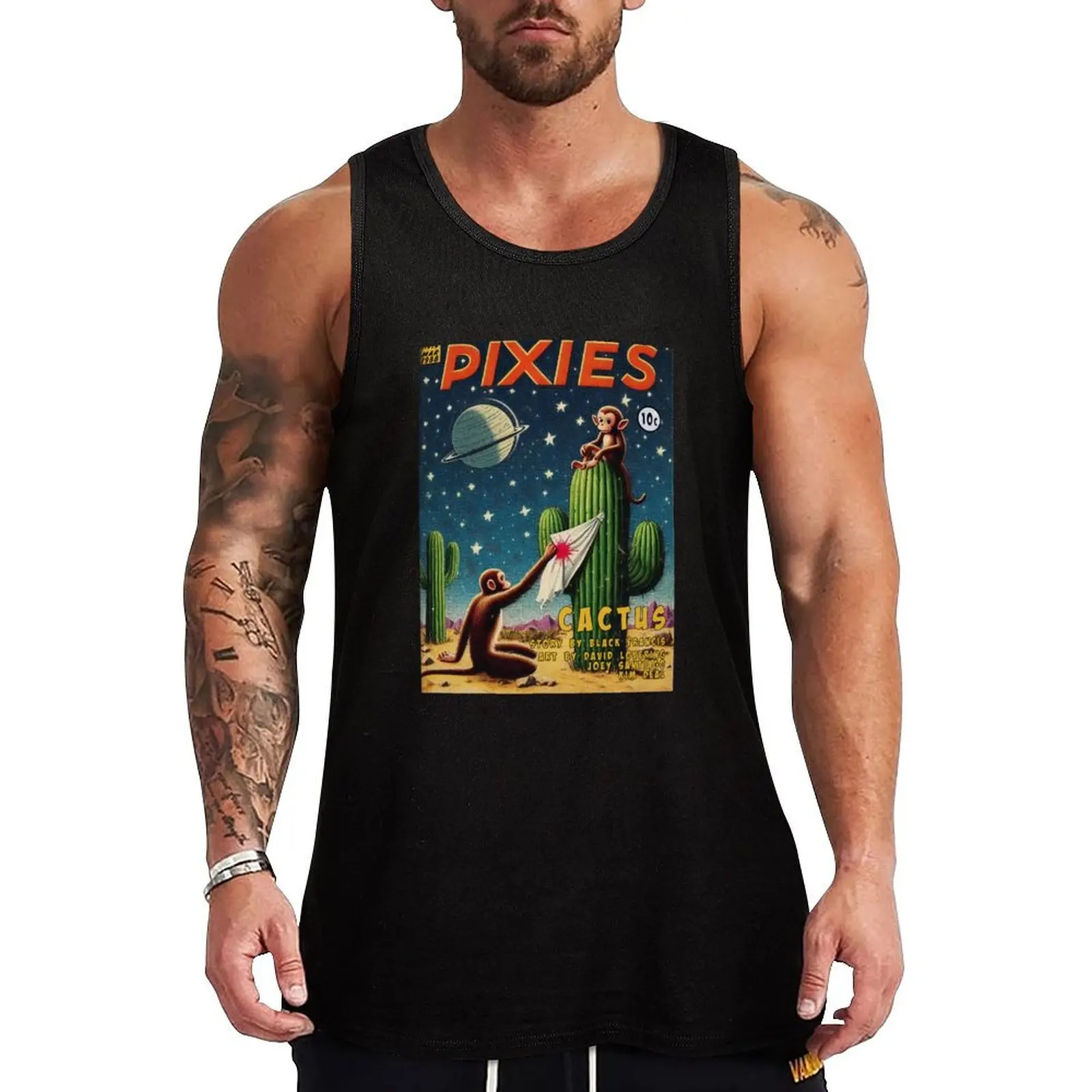 

A Pixies Cactus Story Tank Top summer anime top