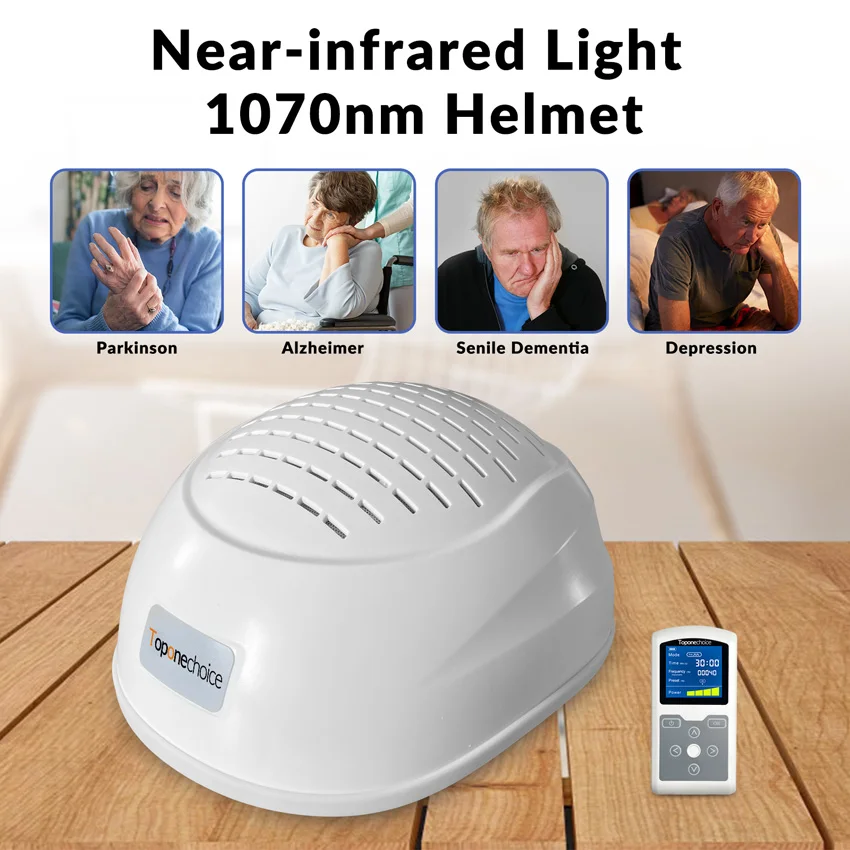 

1070nm Near Infrared Light Therapy Helmet Photobiomodulation Brain Stimulation for Depression Anxiety Autism Aphasia 1-20000Hz