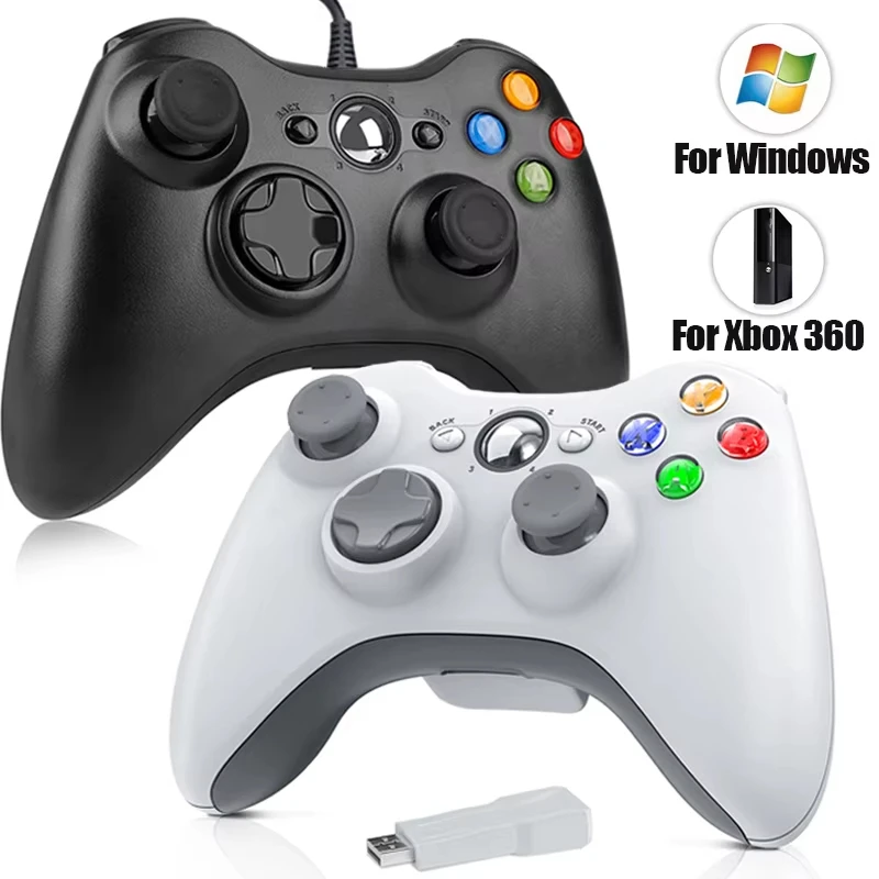 Wired/Wireless Game Controller For Xbox360 Console Joypad For Win 7/8/10 Pc/ps3 Joystick Controle Mando Gamepad For Xbox 360