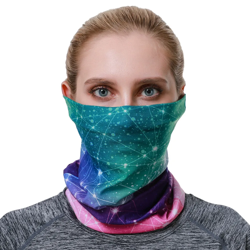 Bandanas de galaxia para hombre y mujer, Bandanas para la cabeza, pasamontañas para deportes al aire libre, máscara facial de motorista, bufanda