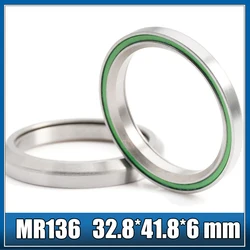 MR136 베어링 32.8*41.8*6mm 45/45 ( 1 PC ) ACB418H6 공 자전거 1-1/4 인치 헤드셋 수리 부품, 볼 베어링