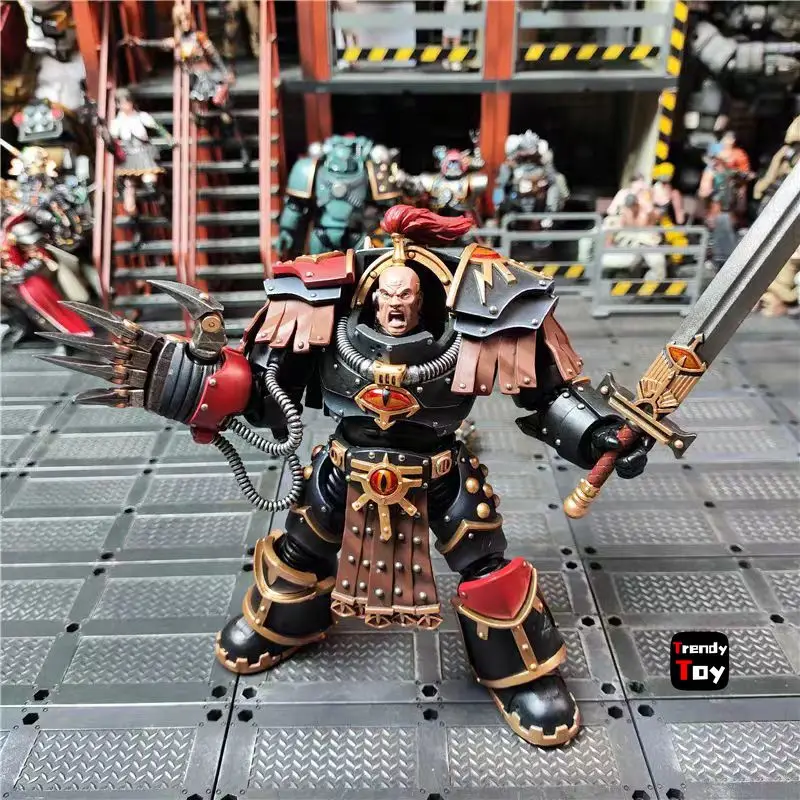 

【Доставка в течение 24 часов】Фигурка JOYTOY Warhammer 40K Sons of Horus Ezekyle Abaddon First Captain of The XVlth Legion в масштабе 1/18
