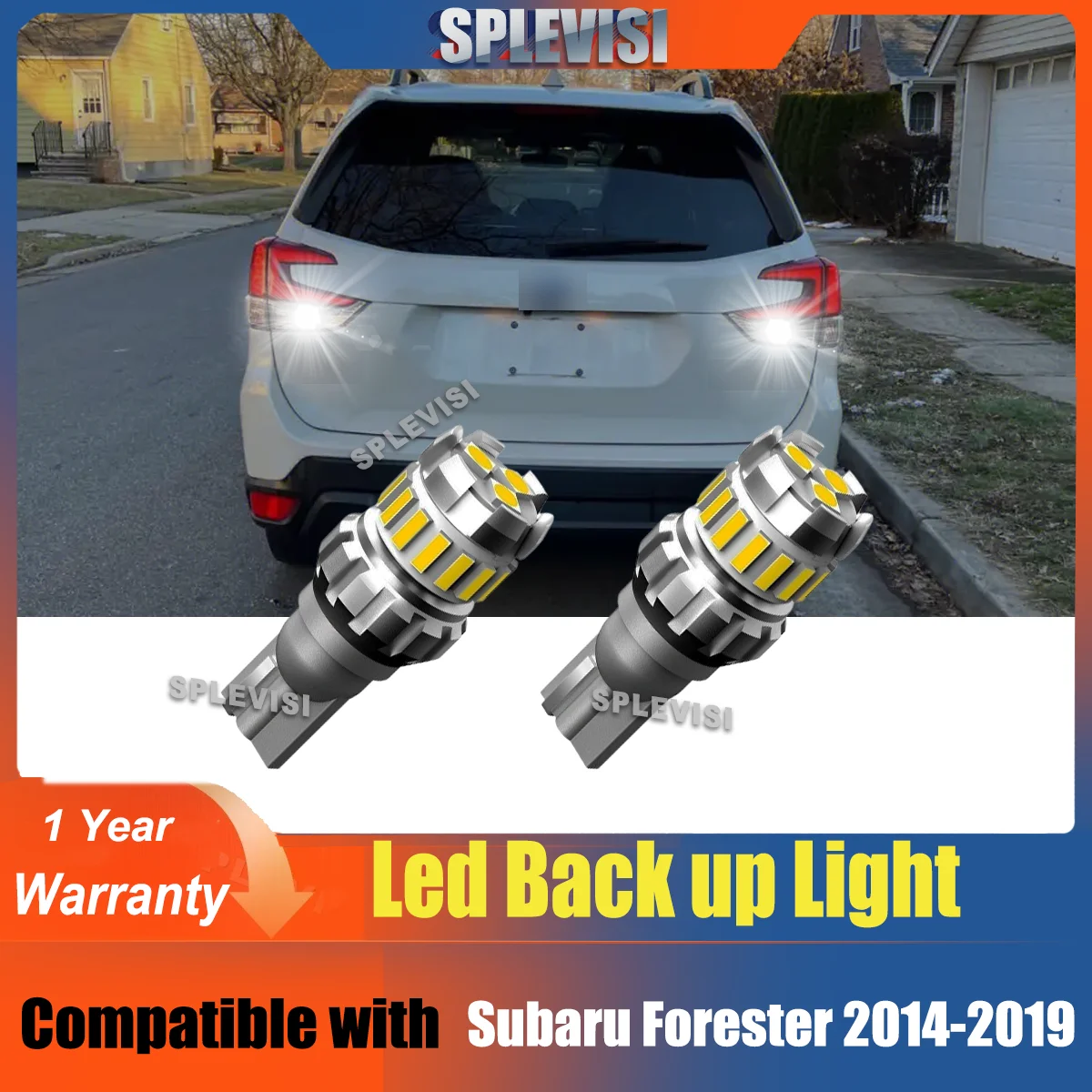 

2Pc LED Backup Light 12V Car Reversing Lamp 6000K Xenon White For Subaru Forester 2014-2019 2014 2015 2016 2017 2018 2019