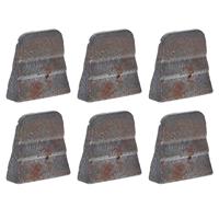 6 Pcs Fixed Wedge Hand Metal Axe Taper Blacksmith Hammer Safety Splitting Tool Agricultural Construction Use