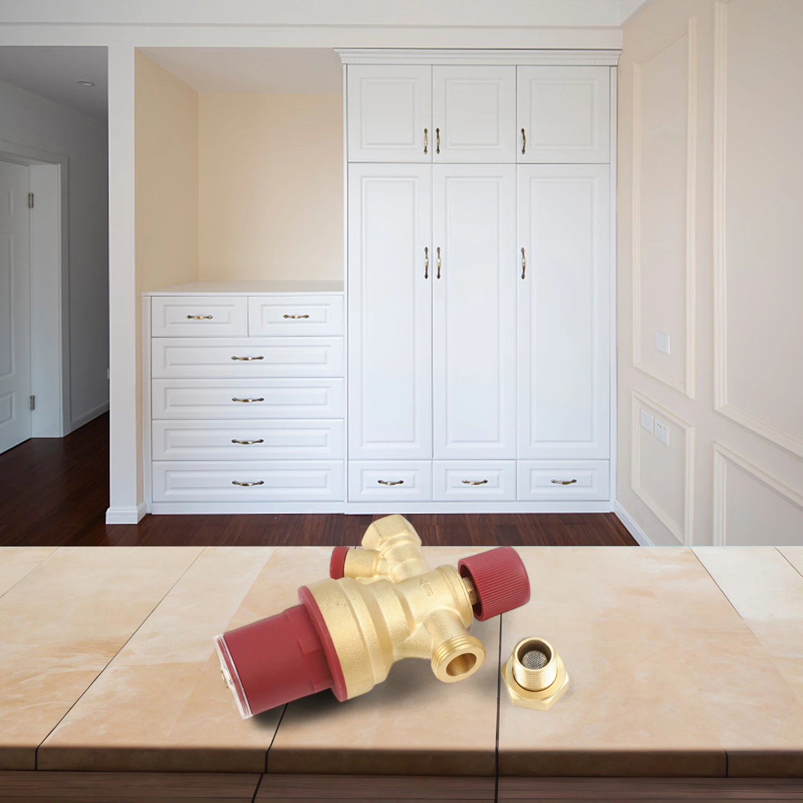 

Water Pressure Regulator Valve DN15 12 with Copper Material Automatic Function and Builtin Filtration for Water Systems