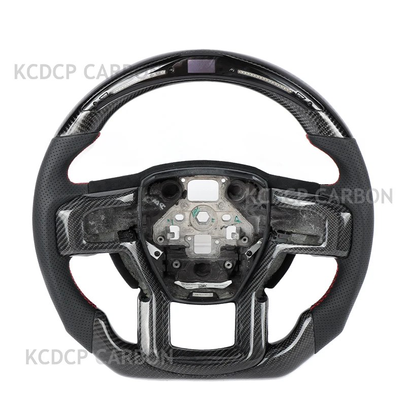 

Carbon Fiber LED Steering Wheel For Ford Raptor GT Mustang Shelby F150 2010-2022