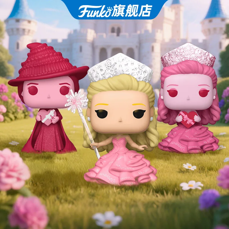 

Wicked Funko Pop Original Movies & TV Elphaba (Valentine) Glinda in Bubble Gown Ornaments Toys for Boys Gift Collectible Model