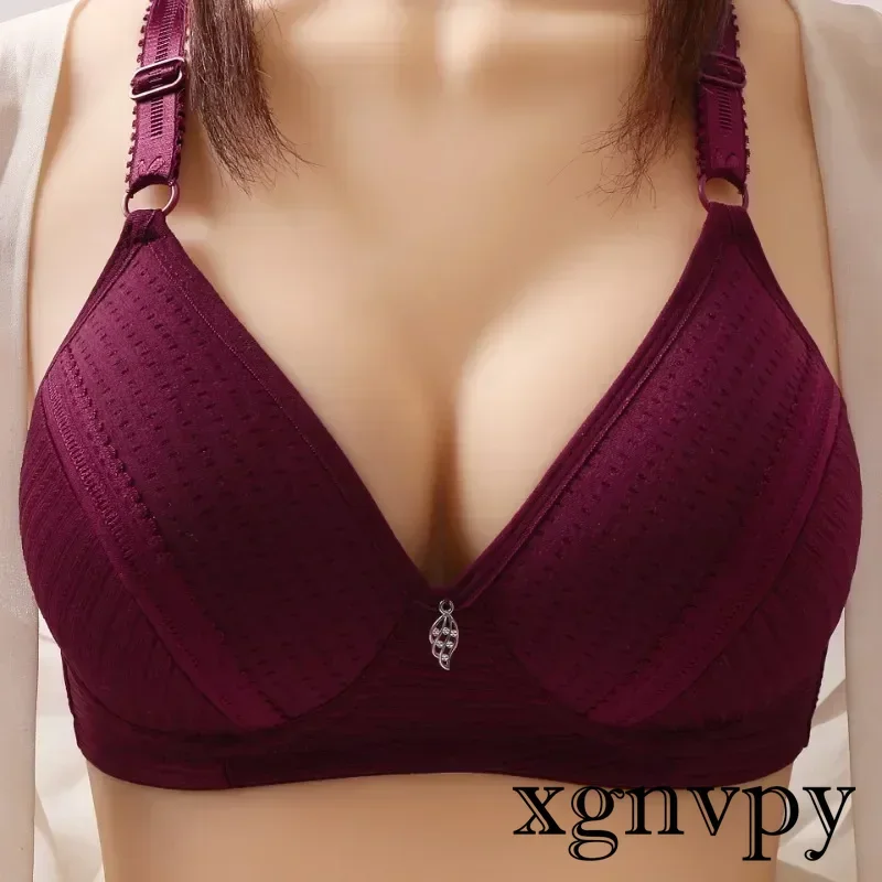 xgnvpy Sexy Push Up Bra Large Size 36 46 AB Cup Brassiere Lingerie Plus Size Wireless Padded Crop Top Women's Underwear Bratette