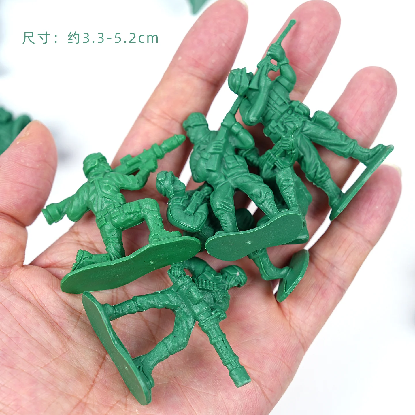 Army Men Action Figure Green Plastic Soldier 12 Poses Tan Military Guy Sandbag Wargame Model 12pc/lot