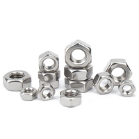 A2 304 Stainless Steel Hex Nuts M3(3mm) M4(4mm) M5(5mm) M6(6mm) M8(8mm) M10(10mm) M12(12mm) Hexagon Locknut