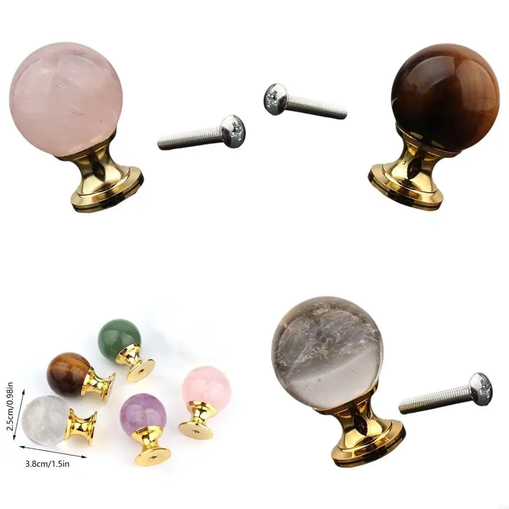  Crystal Round Ball Dressers Knob Kitchen Cabinet Door Handle Cupboard Door Pulls Simple Drawer Knob Furniture Hardware