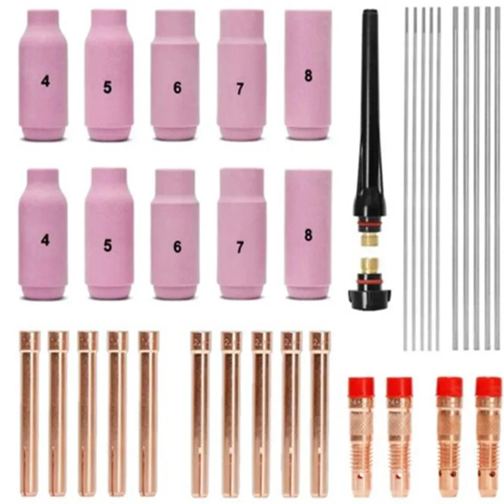 Tig Welding Torch WP17 18 26 Series Tig Welding Torch Consumables Kit 36pcs  For Power Tool Accessories