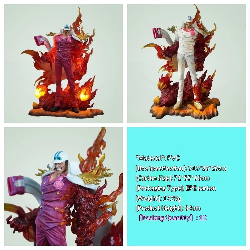 

GK Three Generals Handheld Ornaments in Red Dog Colors with Luminous Statues Scene Anime Handheld Model Ornaments