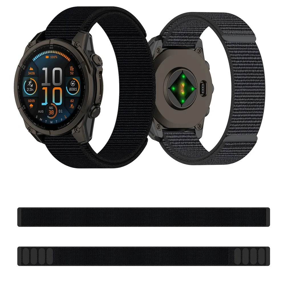 

Nylon Loop Strap Garmin Forerunner 935 945 955 965 745 Fenix 8765 7X 6X 5S 6S 7S GPS Pro Plus Instinct 2 2S 2X Smart Watch Band