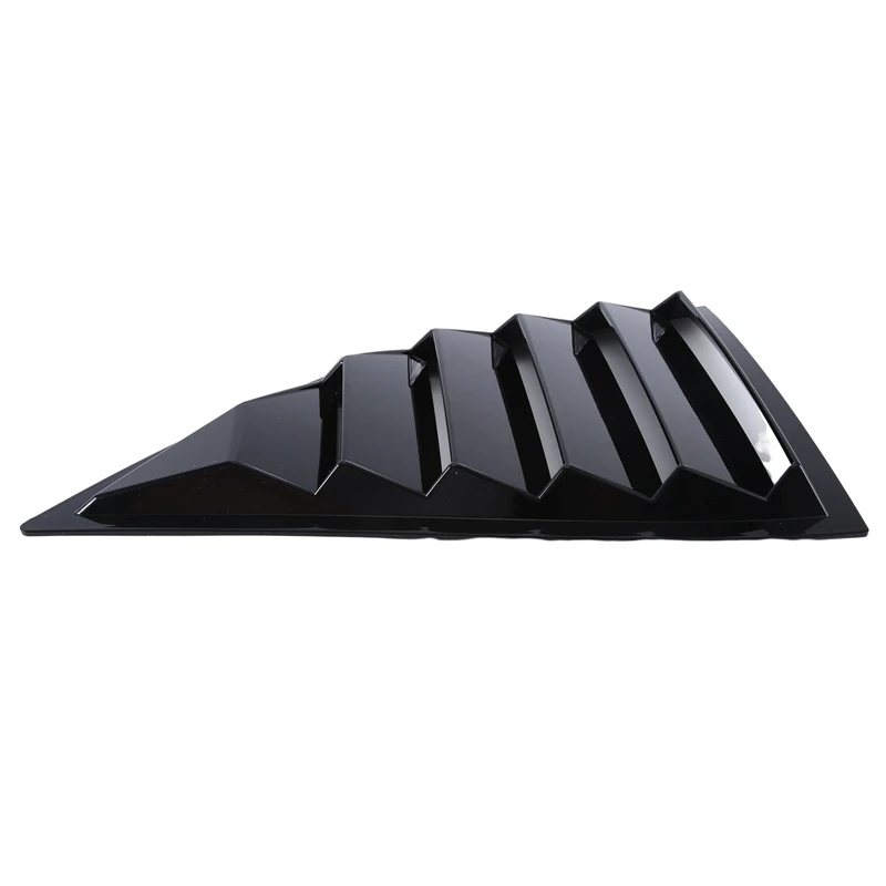 Mirror Covers For Dodge Challenger 2015-2022 Car Rear Louver Window Side Shutter Cover Trim Sticker Vent Scoop ABS Carbon Fiber view 6