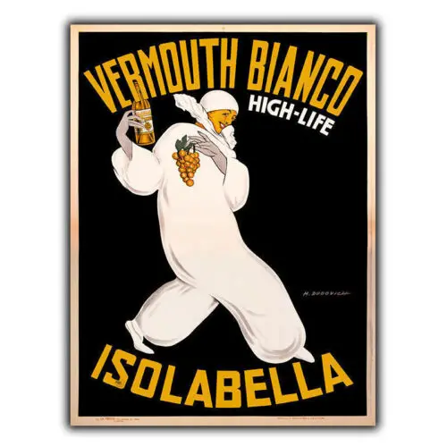 VERMOUTH BIANCO ISOLABELLA SIGN METAL PLAQUE Vintage Advert Bar Decor Print