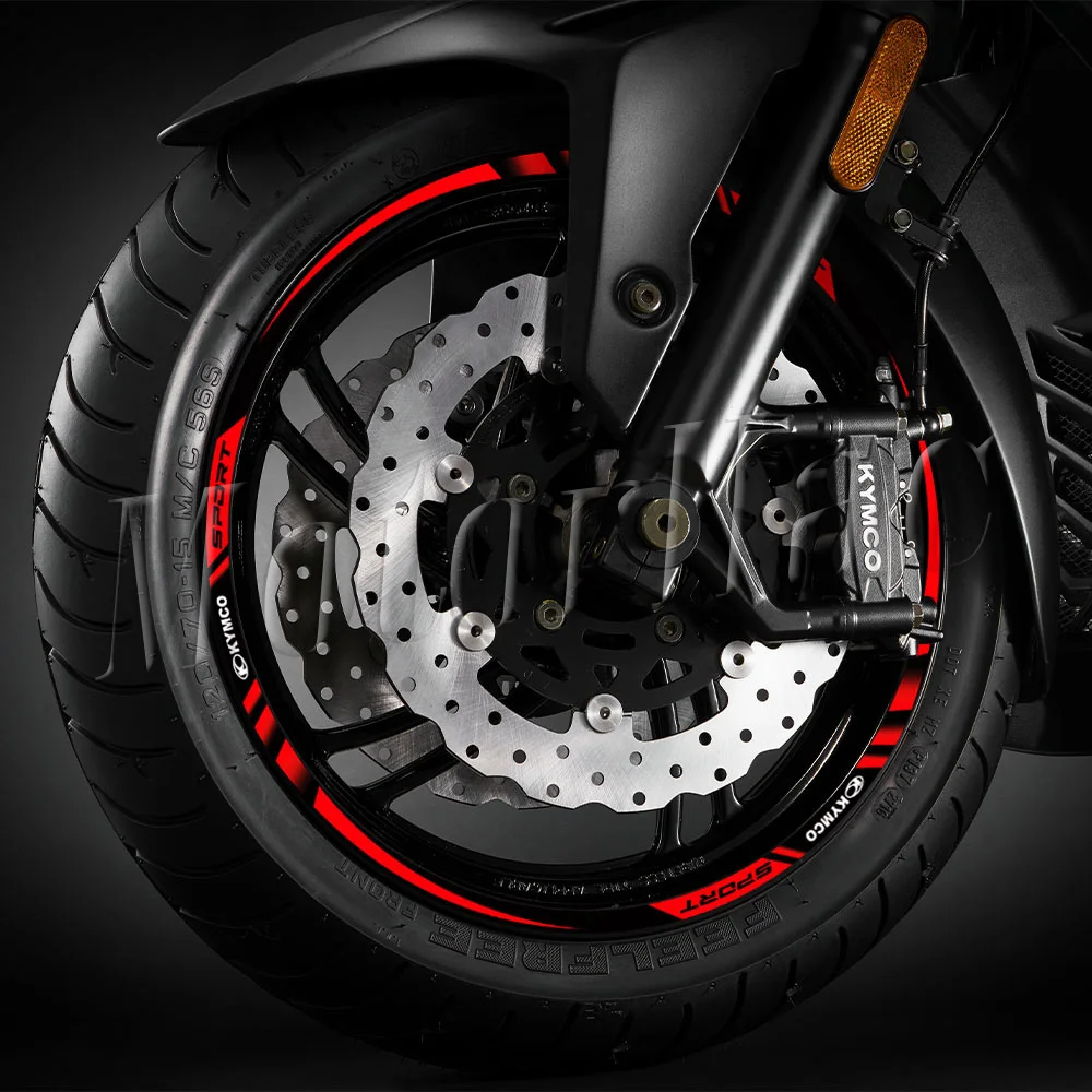 Motorrad-Radaufkleber Felgen-Dekor Streifenband Zubehör für KYMCO AK550 XCITING 400i 500 Xtown300i Downtown 350i Superdink125 – Detail 4