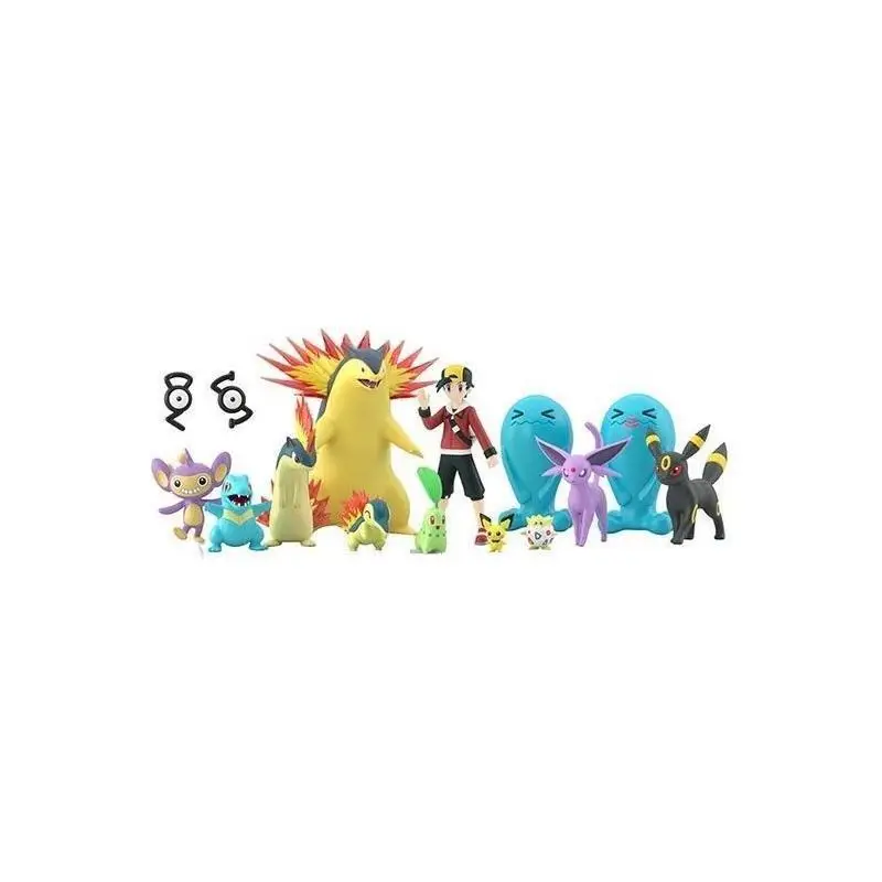 figuras-colecionaveis-bandai-pokemon-johto-cyndaquil-chikorita-eevee-em-plastico-para-colecionadores-e-criancas-decoracao-para-casa-licenciado-oficialmente