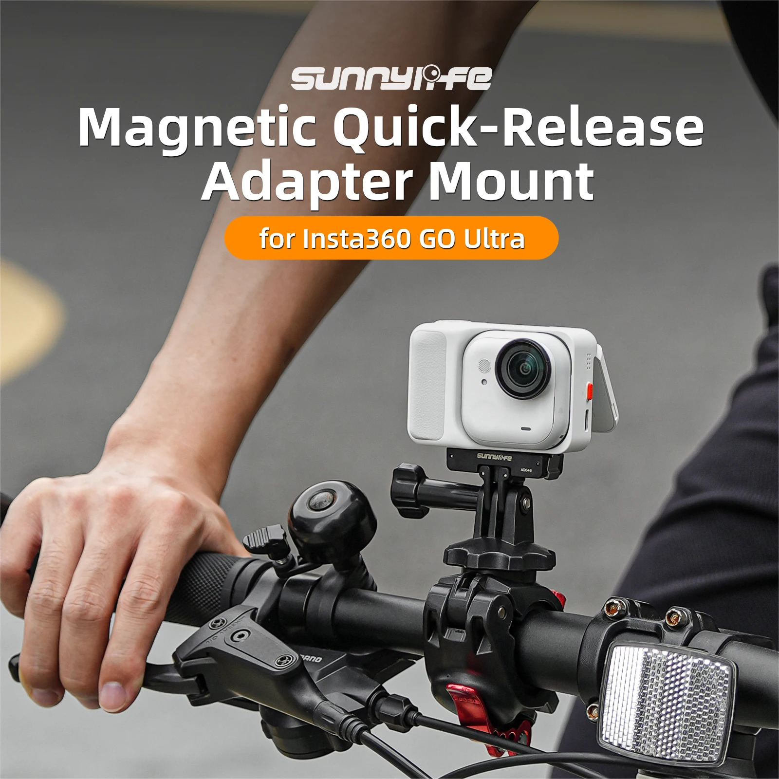 قاعدة معدنية مغناطيسية سريعة الإصدار لـ Insta360 Go Ultra سبيكة تمديد محول تركيب حامل قوس لملحقات Insta 360