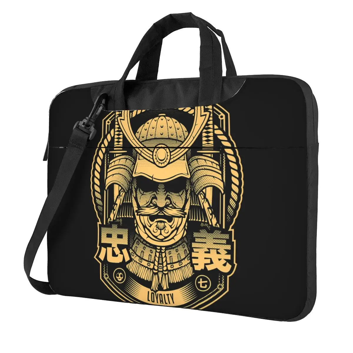 

Chu ( Loyalty ) - 7 Bushido Virtues Series Laptop Bag Case Protective Vintage Computer Bag Bicycle Crossbody Laptop Pouch