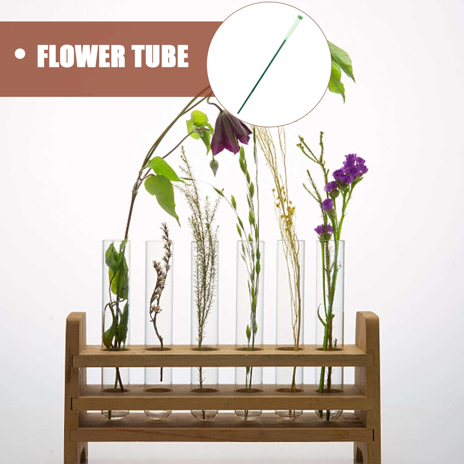 

5 Sets Nutrient Floral Vials Horticulture Supplies Plastic Vials For Fresh Flower Preservation Bouquet Storage Floral Water