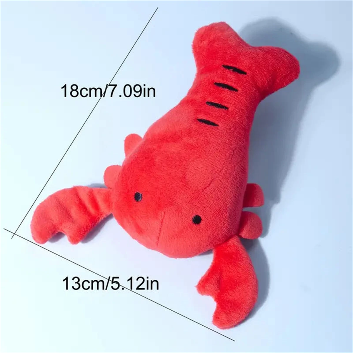 1PC Pet Chew Toy Cat and Dog Plush Toy Cute Lobster Crab Toy Dog Squeaky Toy Sound Toy