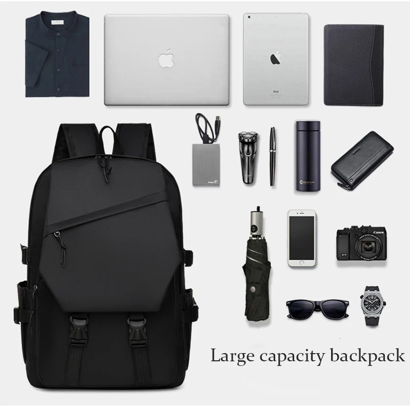 Business MEN'S Large Capacity Computer Backpack Student Backpack Simple and Casual Campus Backpack Waterproof coating  Backpacks