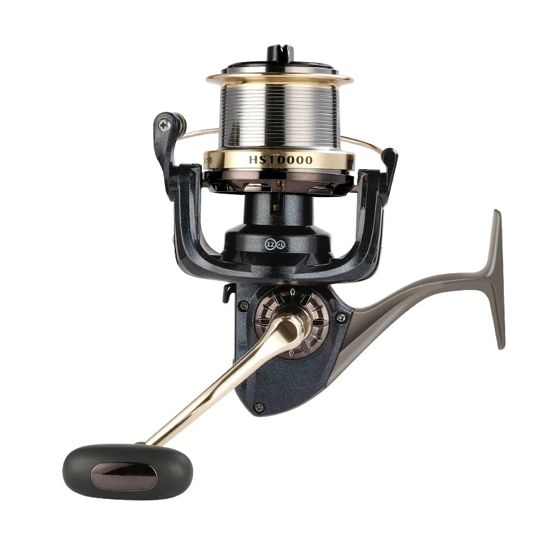 Fishing Spinning Reel Metal Spool 4:1:1 Ball Bearings Carp Fishing Reel HS/HP 8000-12000 Metal Line Cup Sea Tackle