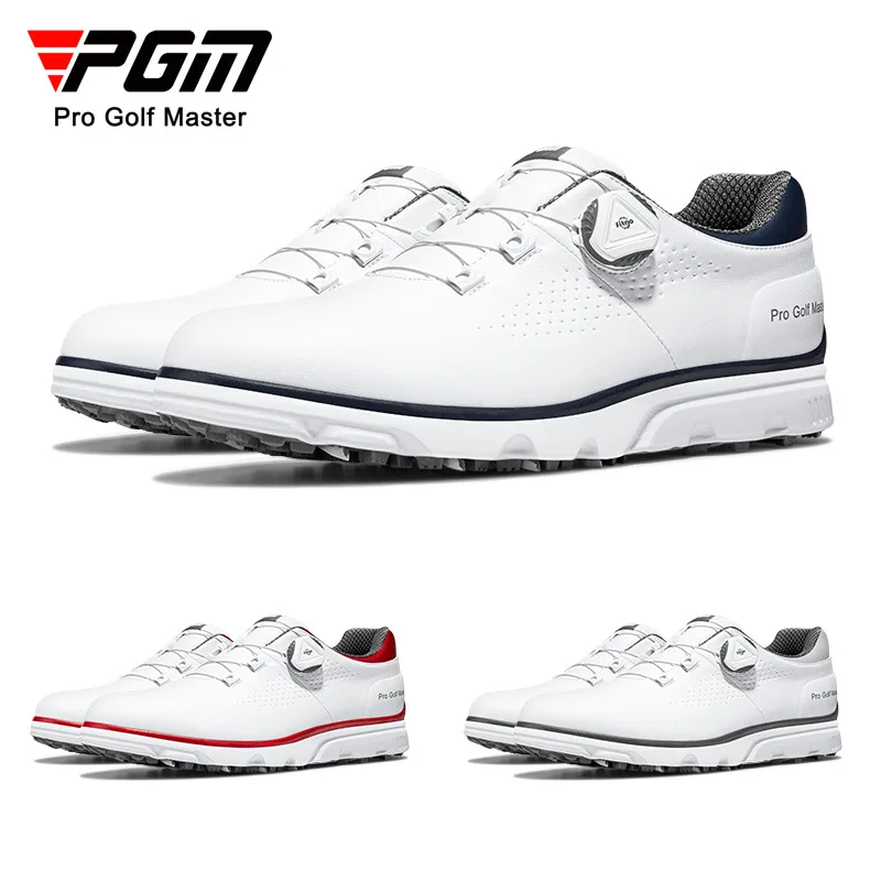 PGM Golf Shoes Men's Knob Laces Summer Breathable Anti Slip Sneakers XZ277