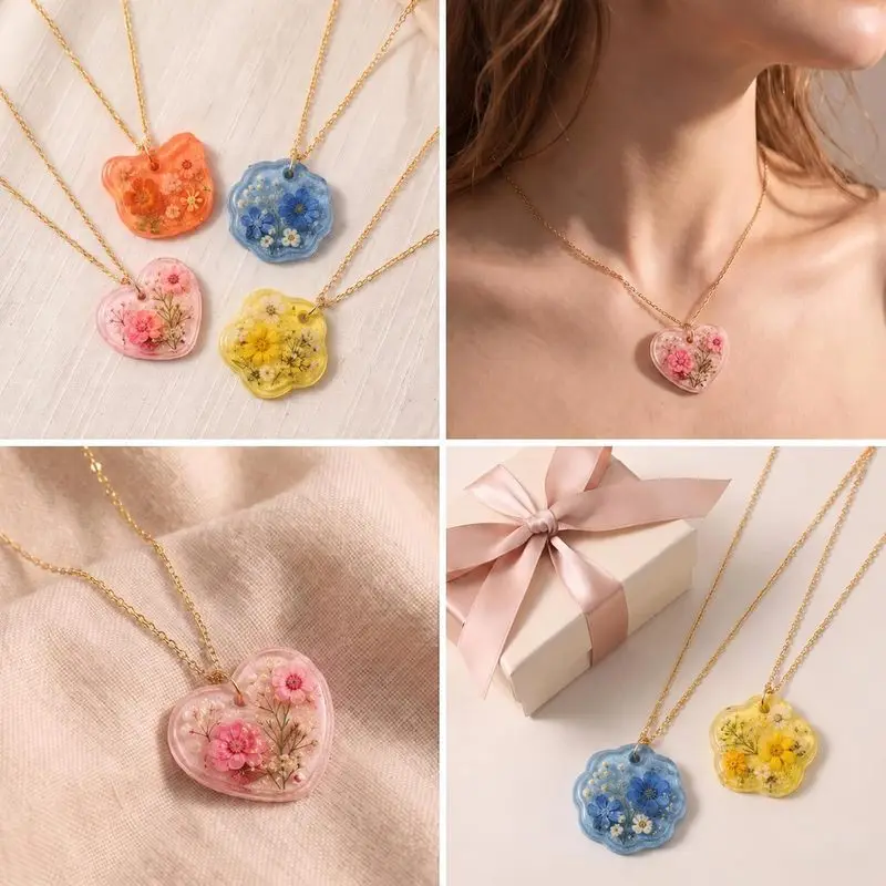 1item16Silicone resin keychain mold with a cavity and a hole，Comes with silver and gold versions10A keychain，Suitable for epoxy - view 3