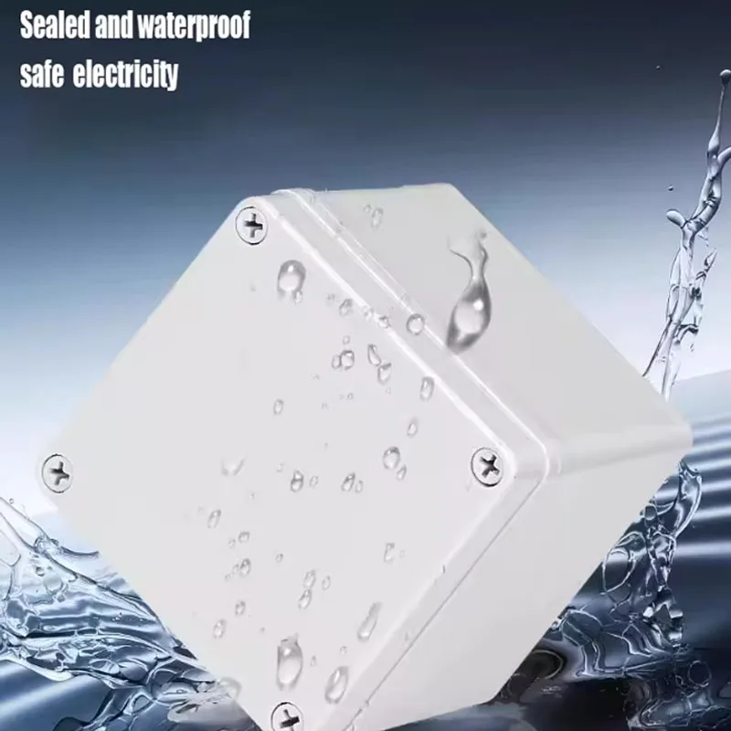 IP67 Waterproof Grade AG Series Waterproof Electrical Junction Box with ABS Plastic Casing, Gray Cover / Transparent Cover