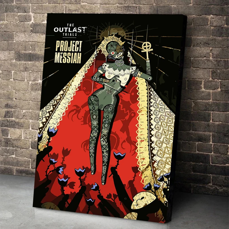 Horror Game The Outlast Trials Poster Classic Games Prints Canvas Painting The Outlast Wall Art Pictures Home Room Game Decor