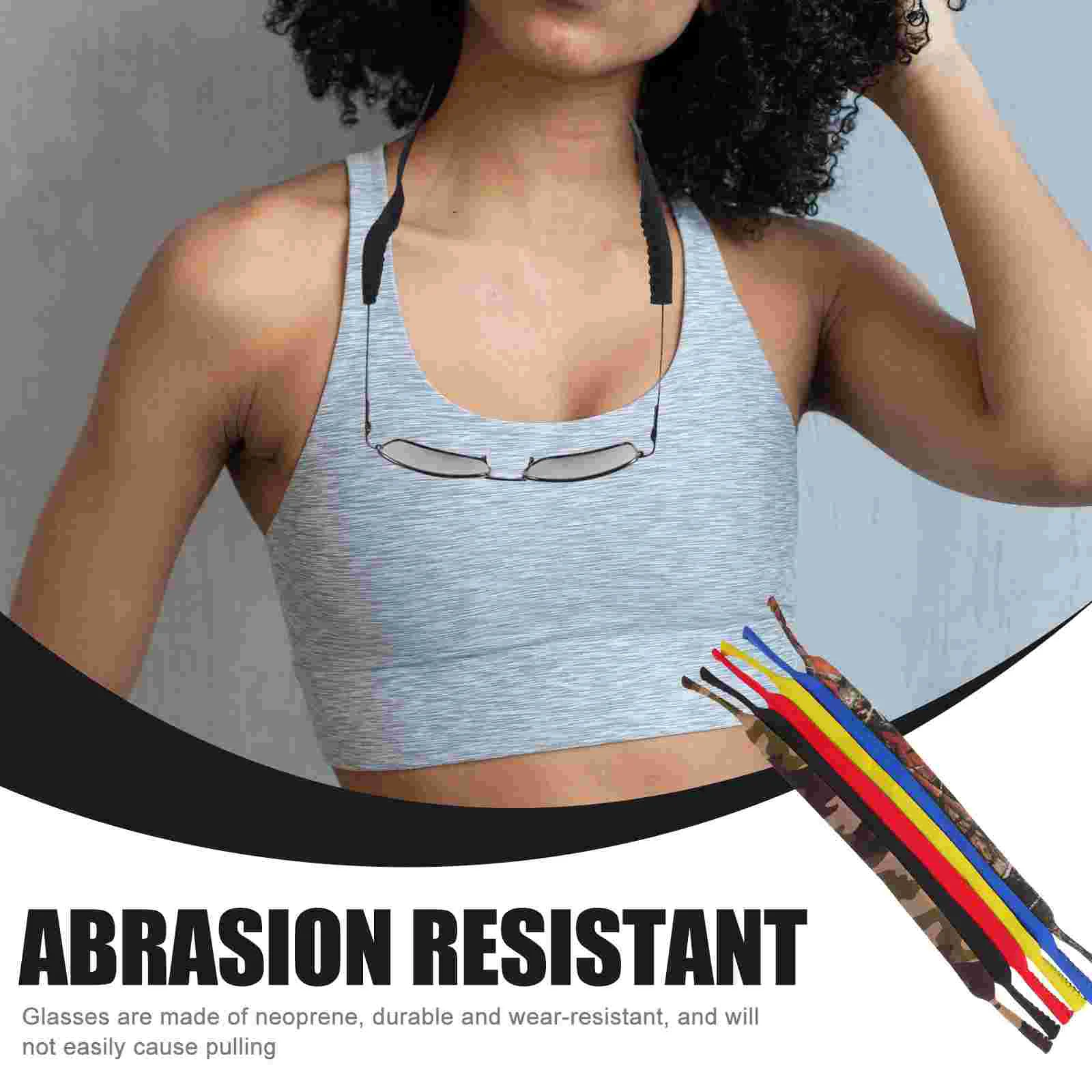 6 Pcs Eyeglasses Neoprene Rope Practical Strap Sunglasses Cord Accessory Chain Hanging Bend