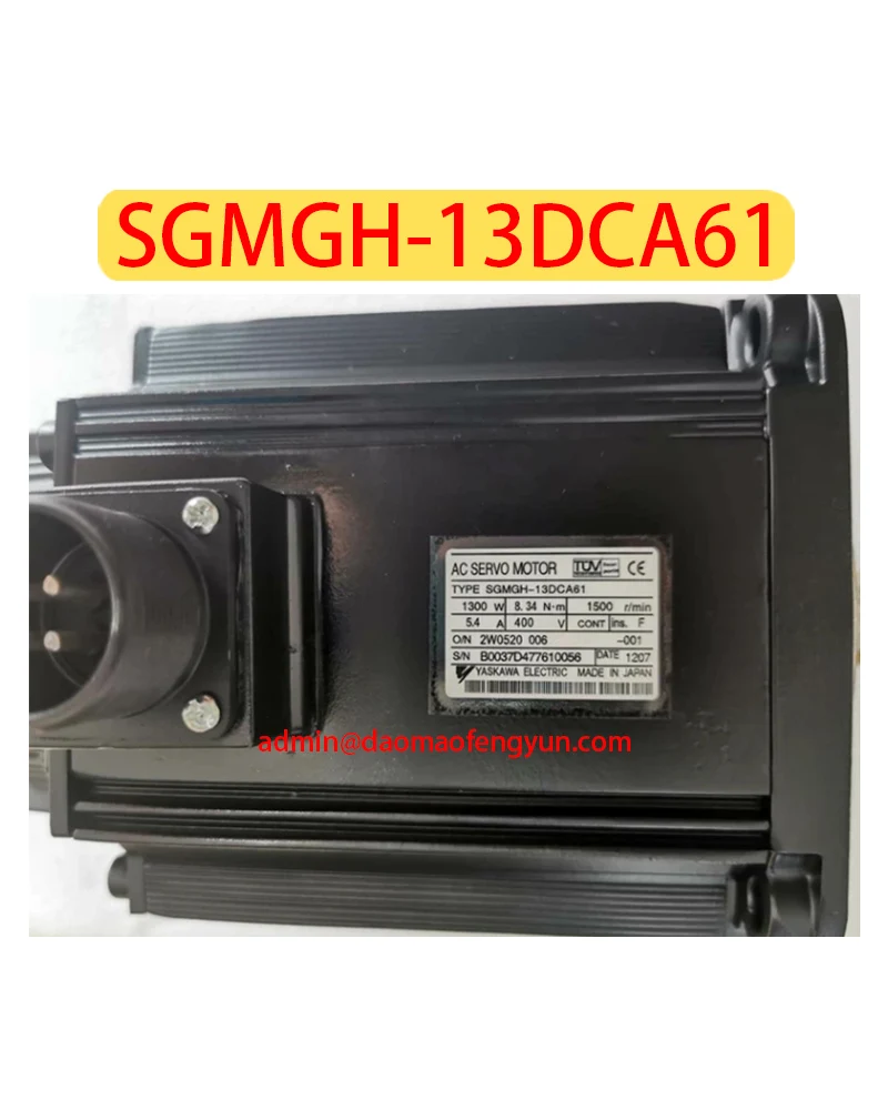 SGMGH-13DCA61 Used Servo motor，SGMGH 13DCA61 Servo motor，Fast shipping，The shipment will be arranged after passing the test