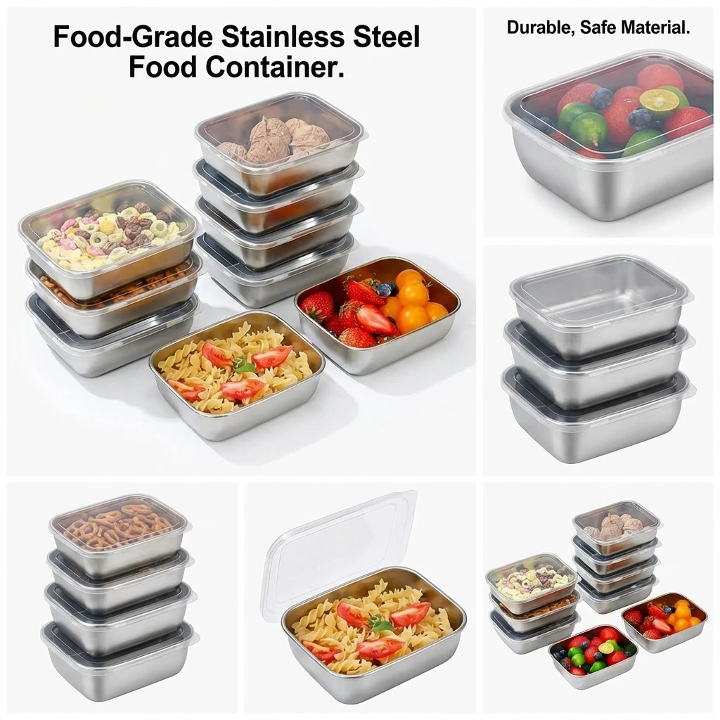 Meal Prep Lunch Boxes - 5 قطع من حاويات تخزين الطعام