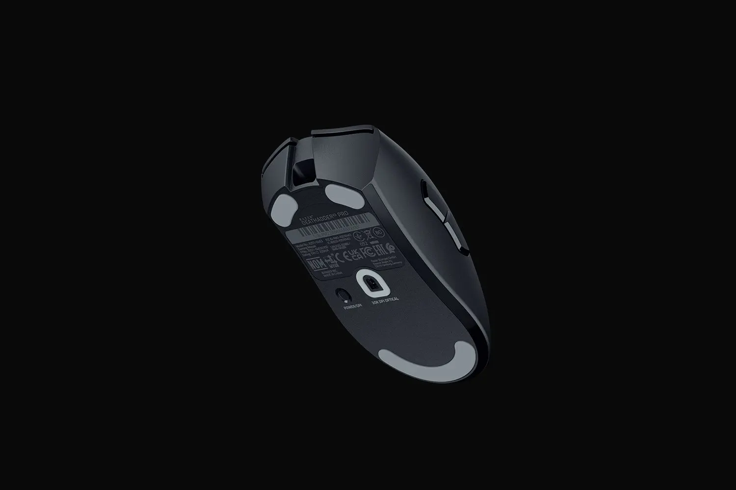 Razer deathadder v3 pro-30k sensor óptico, preto ultra-leve sem
