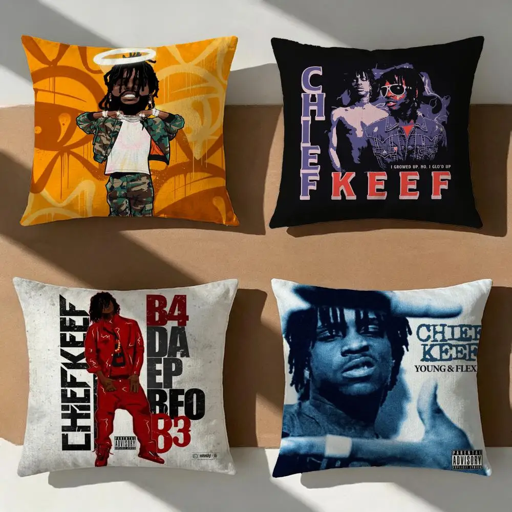 Celebrity Chief Keef Cushion Cover Pillow Cover Nordic Minimalist Throw DoubleSided Print Cushion Case for Sofa Bedroom Decor