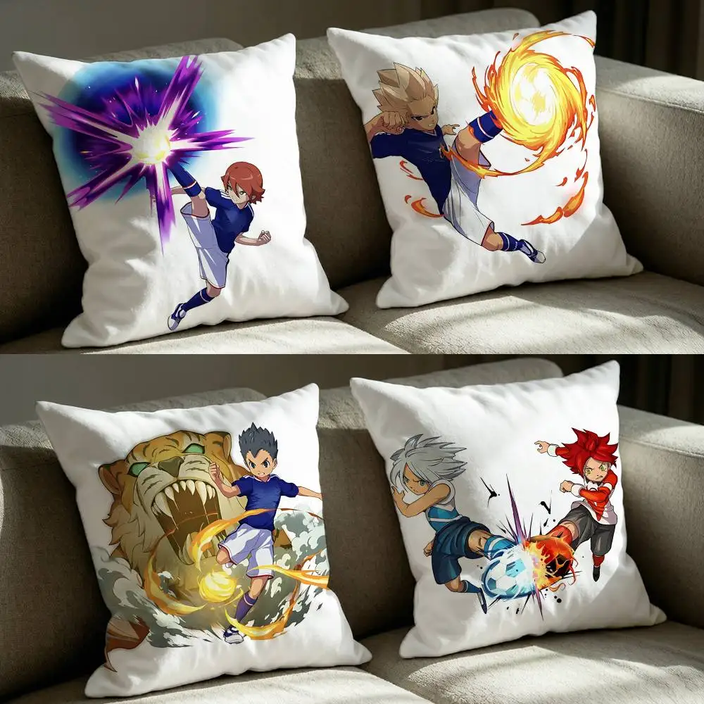 Anime-Game Inazuma Eleven Cross  Square Sofa Pillow Cover Solid Color Living Room Home Decor Cushion Case