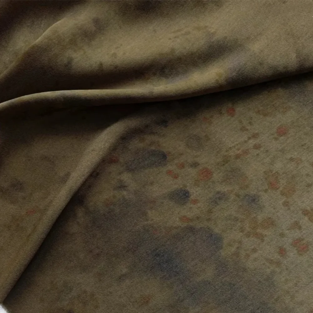 

Китайская ретро потертая ткань, мягкая классическая рубашка, дизайнерская одежда, ткань для шитья своими руками, полиэстер, материал