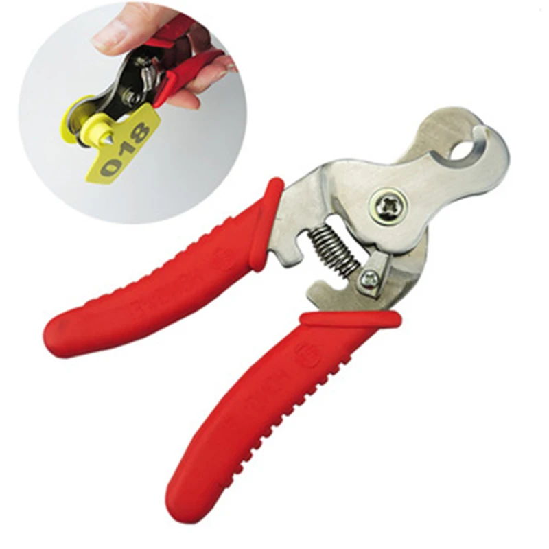 Tang Pemotong Label Telinga 1 Buah, Penghapus Tanda Plastik, Tang Pemotong Label Telinga Sapi, Kambing, Babi, Alat Peternakan