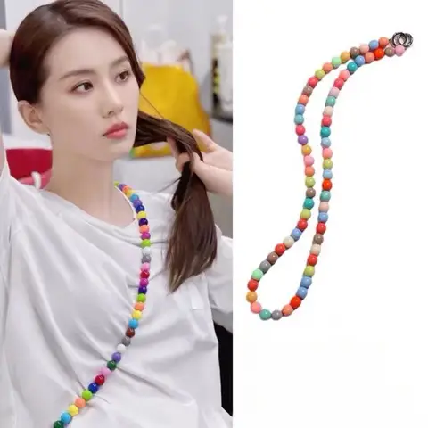 다채로운 페르시 크로스바디 전화 케이스, 같은 전화 체인, 가방 교체, 행잉 로프, 레인보우 컬러, 여성용 버전