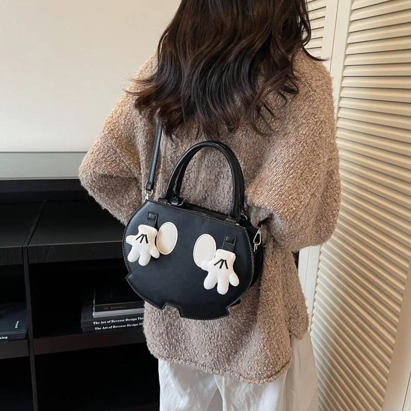 Cute PU Ins Funny Girls Small Square Crossbody Bag for Women Bag Unique Design Shoulder Handbags Ladies Hand Bag