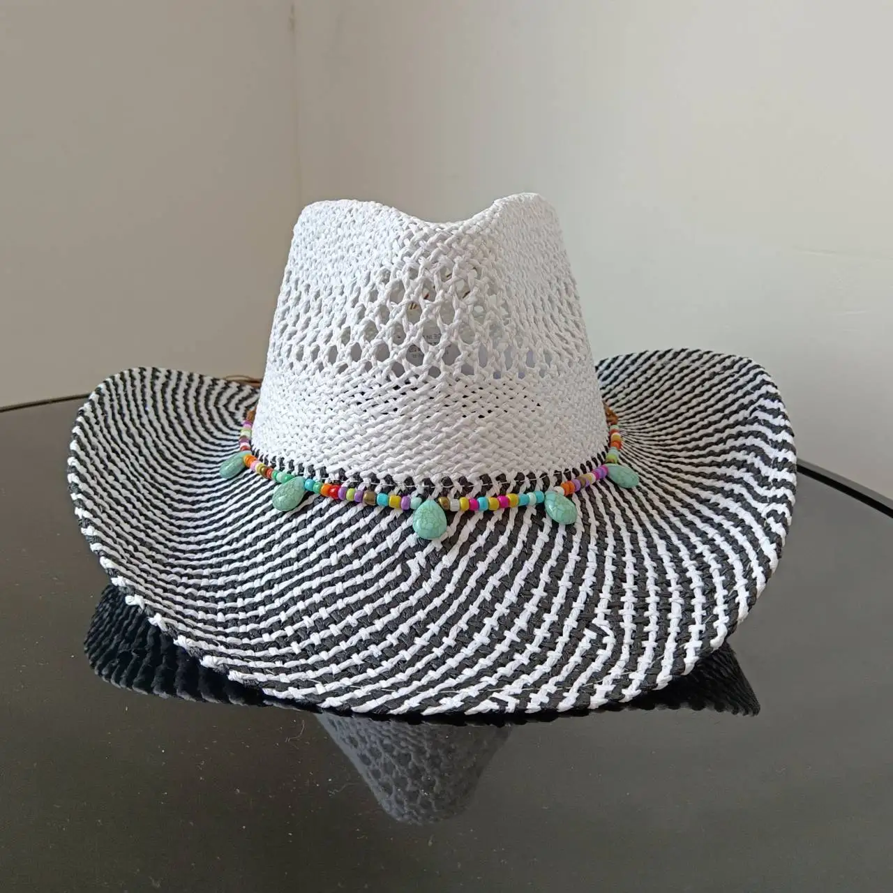 2023 New Cowboy Straw Hat Western Cowboy Sun Hat Spring Knight Hat Unisex Jazz Hat Summer Wide brimmed Hat Sombrero hombre