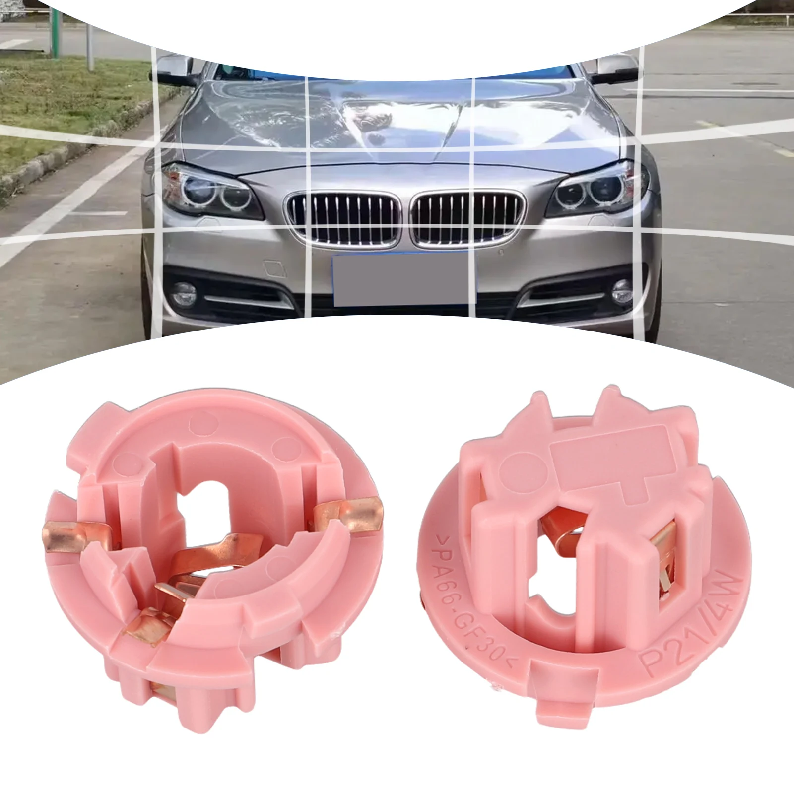 Car Light Socket Lamp Bulb Socket Car Repair Vehicle Maintenance Color As Shown Plastic Material Direct Replacement