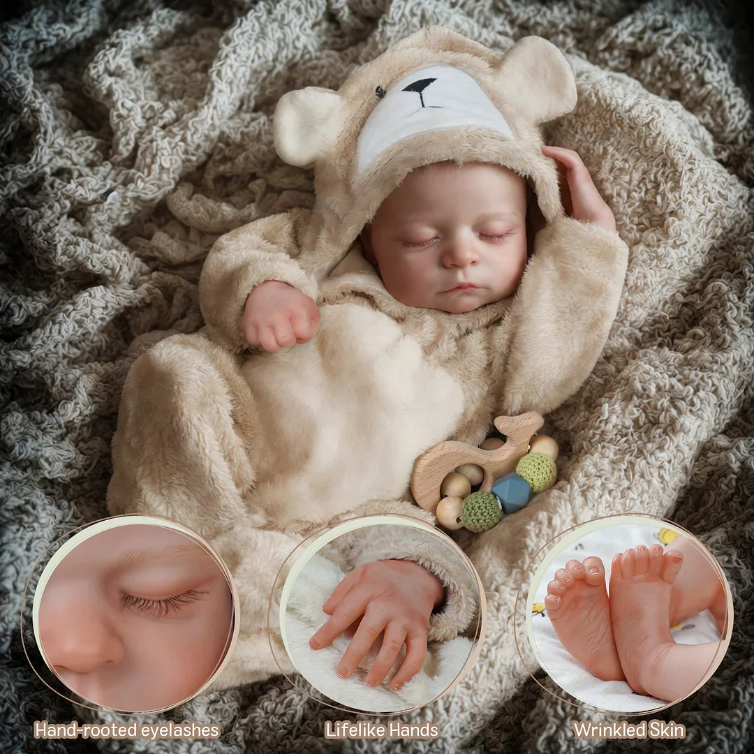 Sleeping Reborn Baby Dolls Noah 20 Inch Infant Boy Reborn Dolls US Warehouse Fast Delivery