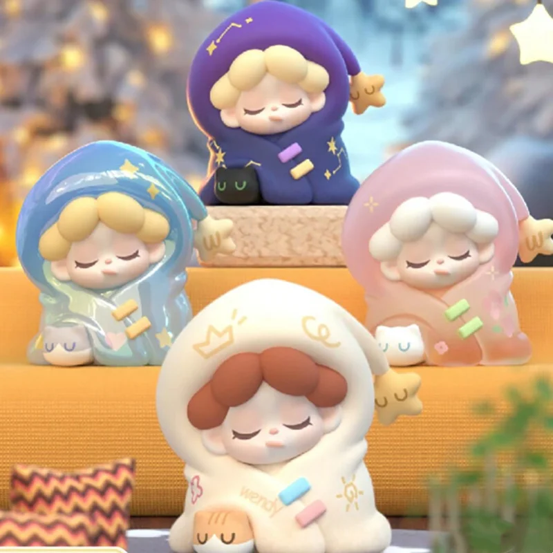 

DODOSUGAR Wendy My Bed Cozy Series Blind Box Surprise Box Original Action Figure Cartoon Model Mystery Box Collection Girl Gift