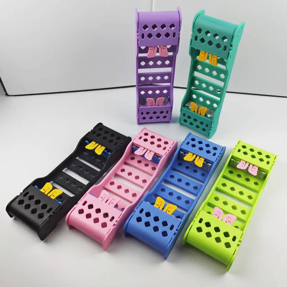 Dental Instrument Disinfection Box 4 Slot Plastic Sterilization Tray Rack Placing Case Cassette Holder Dentistry Laboratory Tool