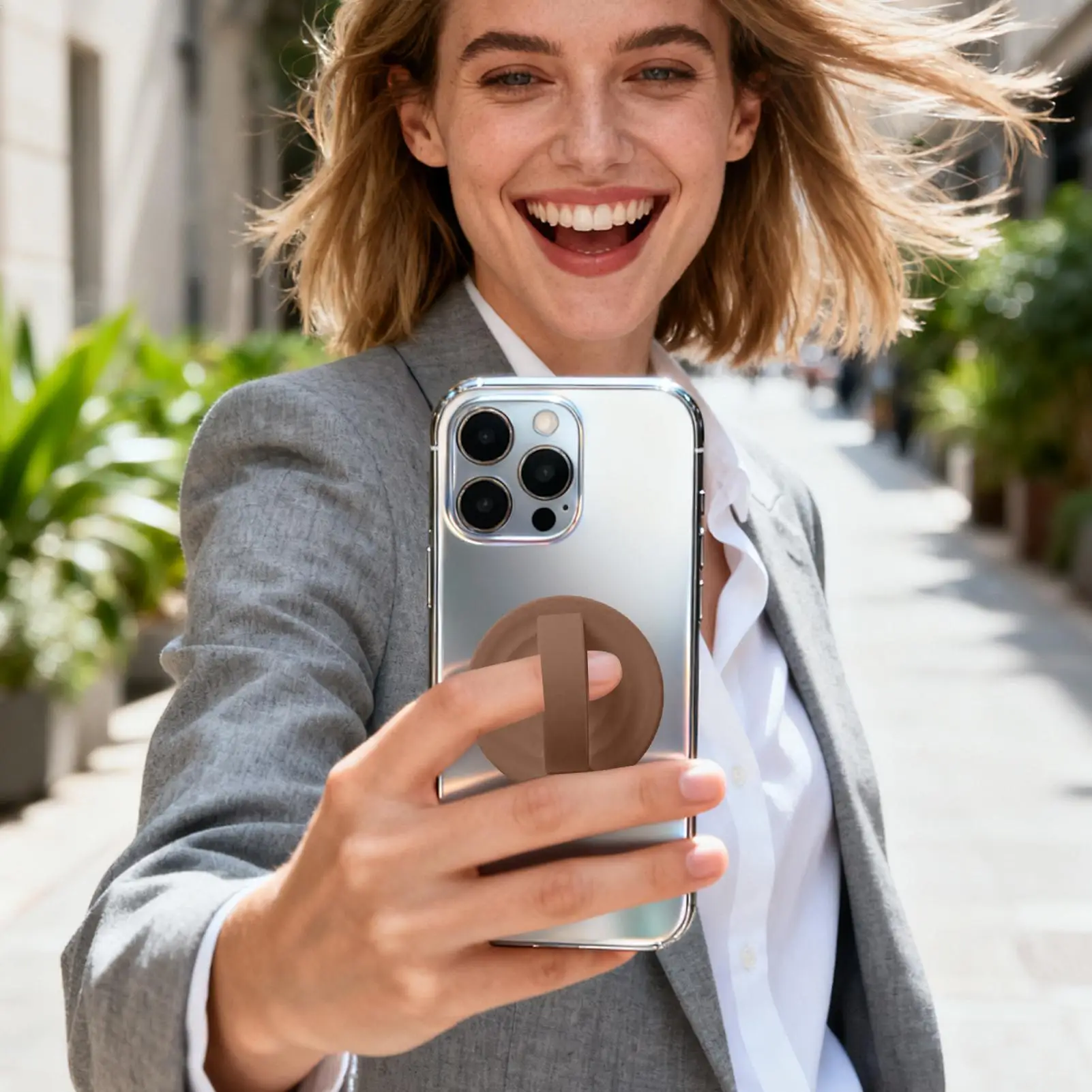 

Magnet Phone Grip Cellphone Case Ring Mount Rotating Silicone Phone Holder for Home Car Gym Photography Bedroom Office Living