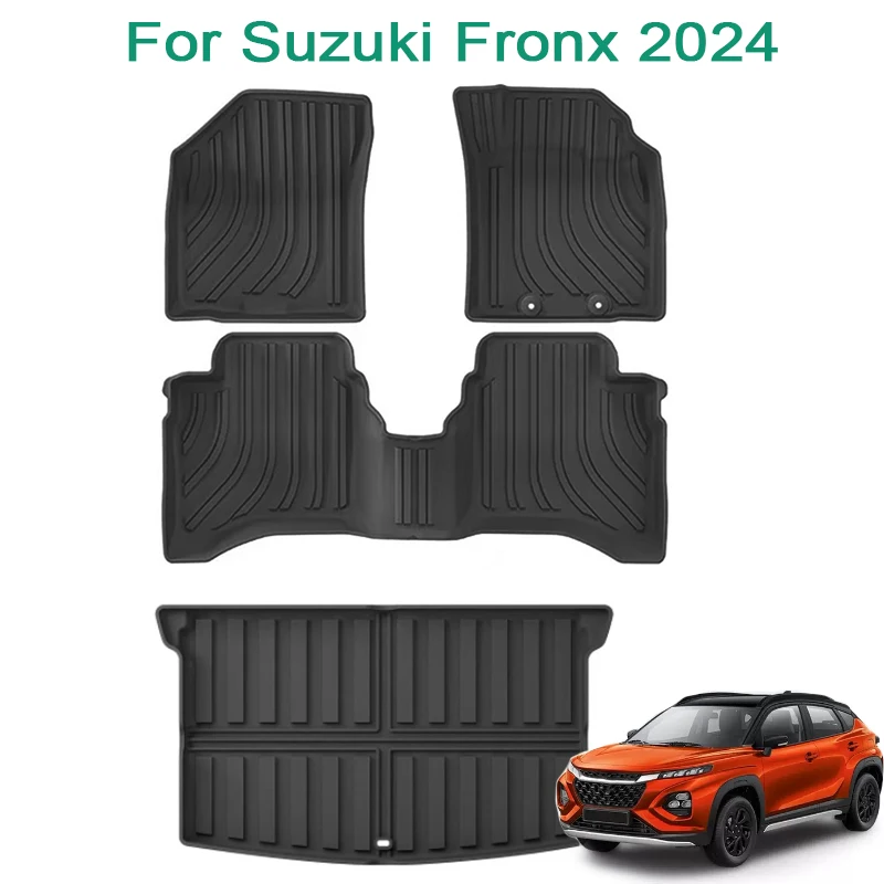 RHD الحصير لسوزوكي فرونكس 2024 الحصير سيارة TPE مقاوم للماء القدم حصيرة البضائع بطانة اليد اليمنى محرك 2025 فرش داخلي للسيارات والشاحنات #1
