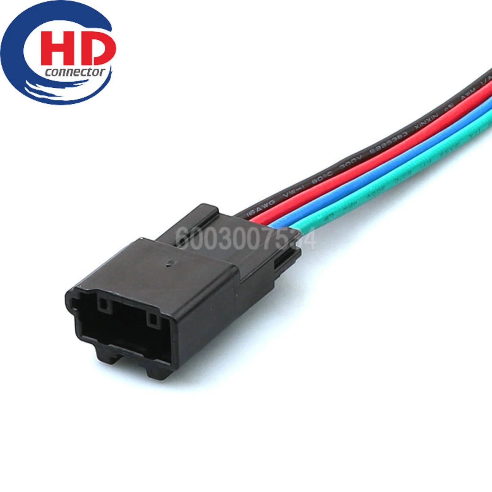 4pin Unsealed Motorcycle Electrical Harnesses Wiring Harness connector housing plug Male connector 6098-5671